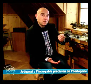Vincent Jaton dans un reportage de France 3 sur l’horlogerie