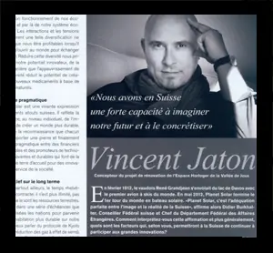 Article de Market Magazine consacré à Vincent Jaton